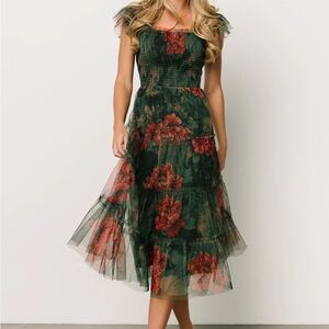 Baltic Born Clementine Green Floral Dress